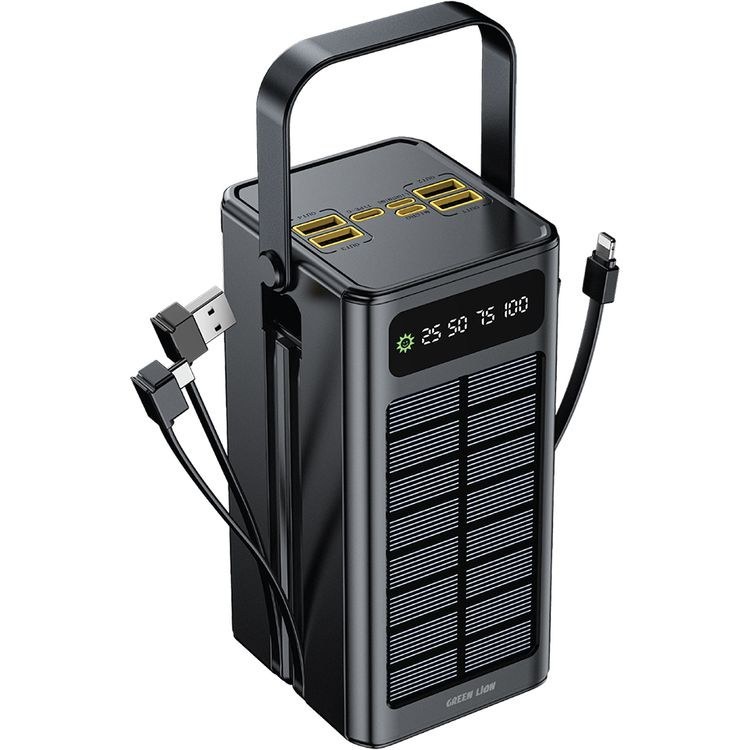 پاور بانک گرین لاین مدل Solar X ظرفیت 60000 میلی آمپر ساعت (تک/عمده)