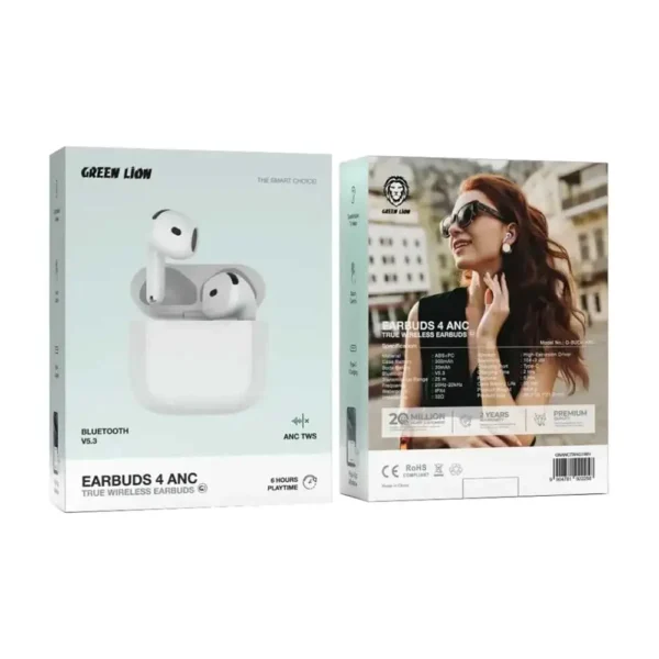 هدفون بلوتوثی گرین GREEN LION مدل EARBUDS 4 ANC