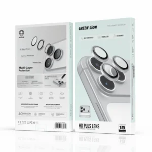 محافظ لنز گرین لاین مدل HD PLUSE 18PRO/PRO MAX SILVER