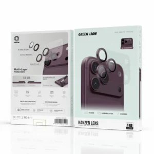 محافظ لنز گرین لاین مدل KANZEN 18 PRO MAX BURGUNDY