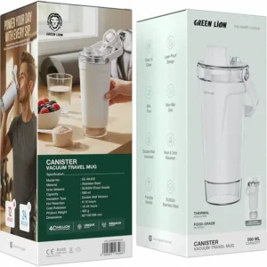 ماگ گرین لاین مدل CANISTER 590ML رنگ سفید