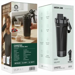 ماگ گرین لاین مدل CANISTER 590ML رنگ مشکی