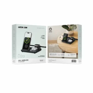 استند شارژ گرین لاین مدل STATION 3IN1