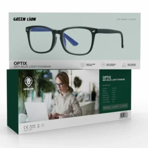 عینک آنتی بلو گرین لاین مدل OPTIX رنگ مشکی