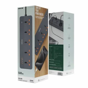 پاور سوکت گرین لاین مدل G250 رنگ مشکی