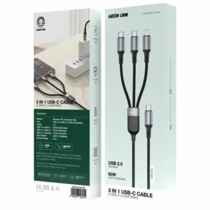 کابل گرین لاین 3IN1 60W